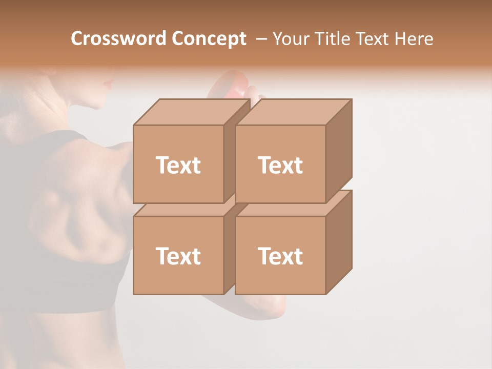 Barbells Workout Young PowerPoint Template