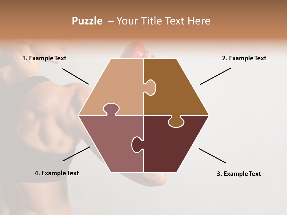 Barbells Workout Young PowerPoint Template