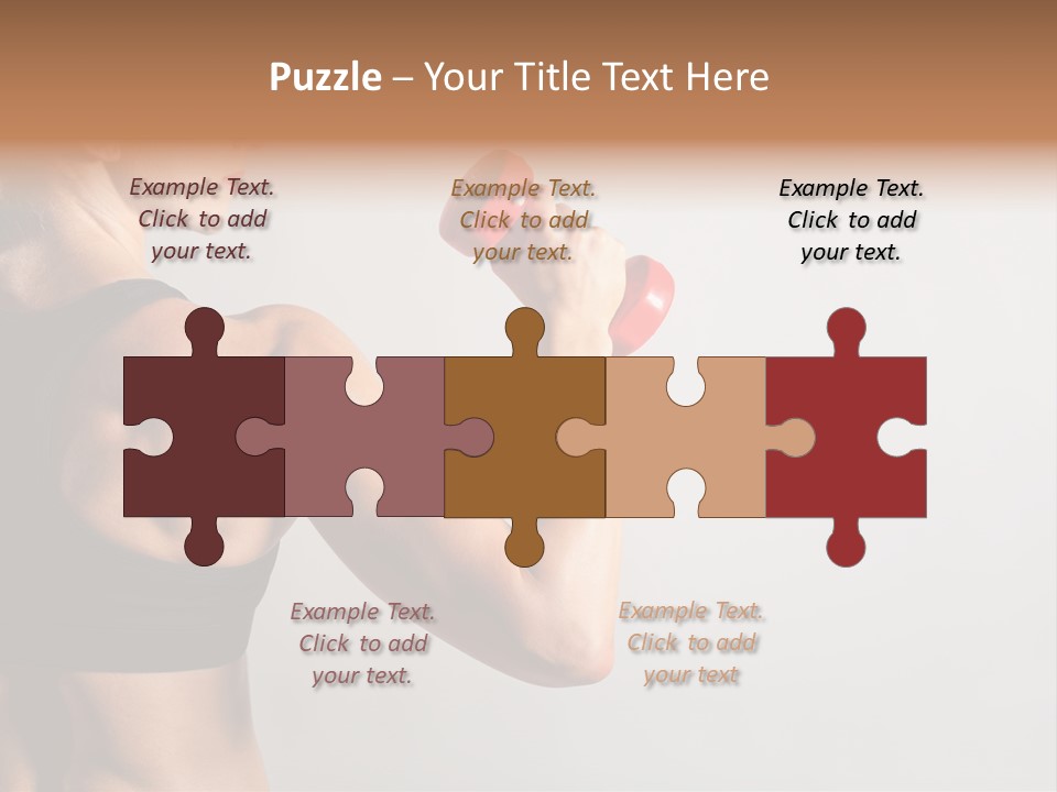 Barbells Workout Young PowerPoint Template