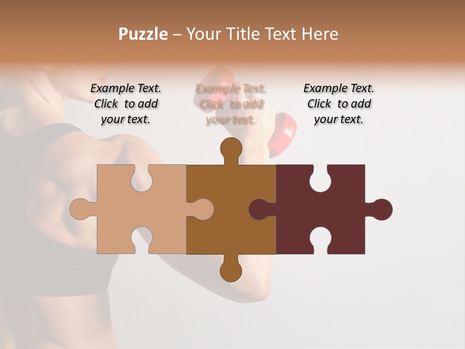 Barbells Workout Young PowerPoint Template