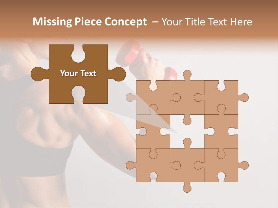 Barbells Workout Young PowerPoint Template