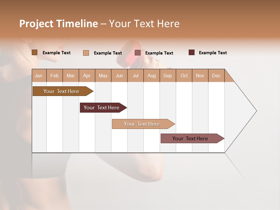 Barbells Workout Young PowerPoint Template