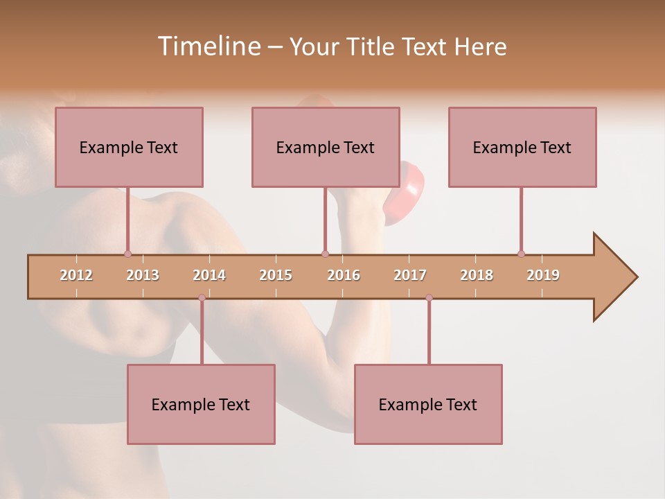 Barbells Workout Young PowerPoint Template
