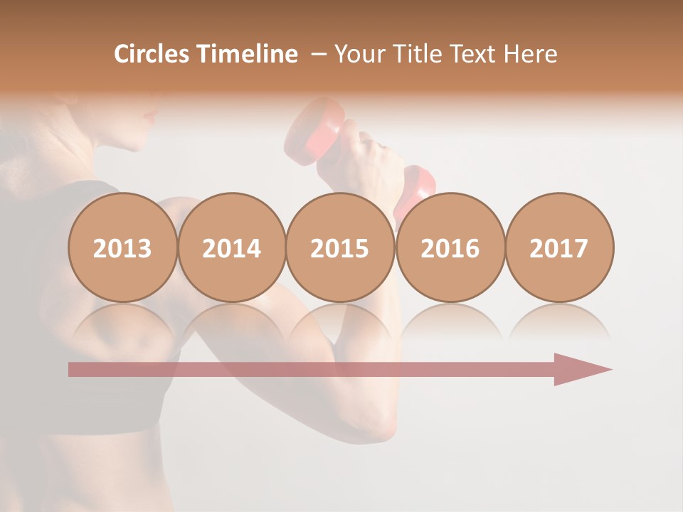 Barbells Workout Young PowerPoint Template