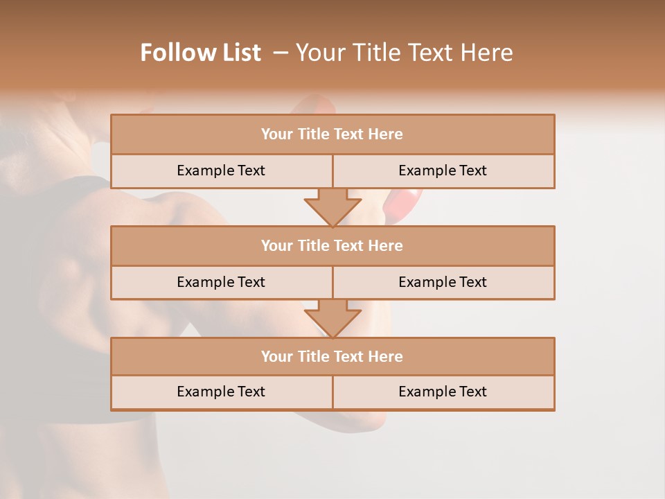 Barbells Workout Young PowerPoint Template