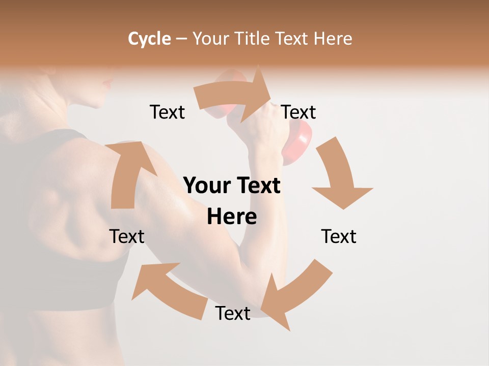 Barbells Workout Young PowerPoint Template