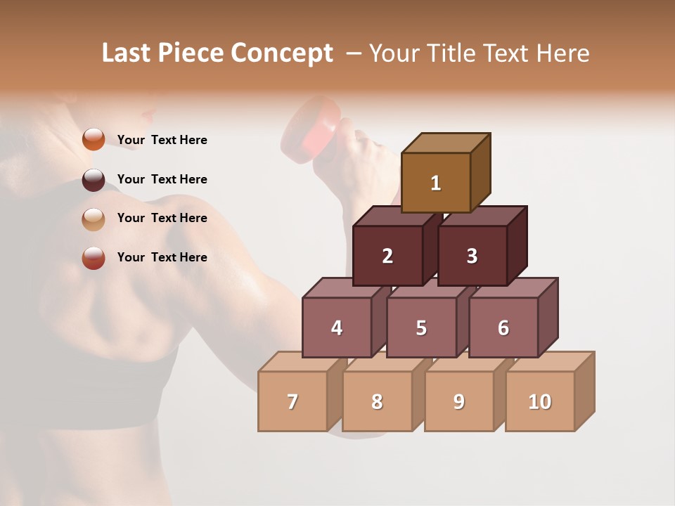 Barbells Workout Young PowerPoint Template