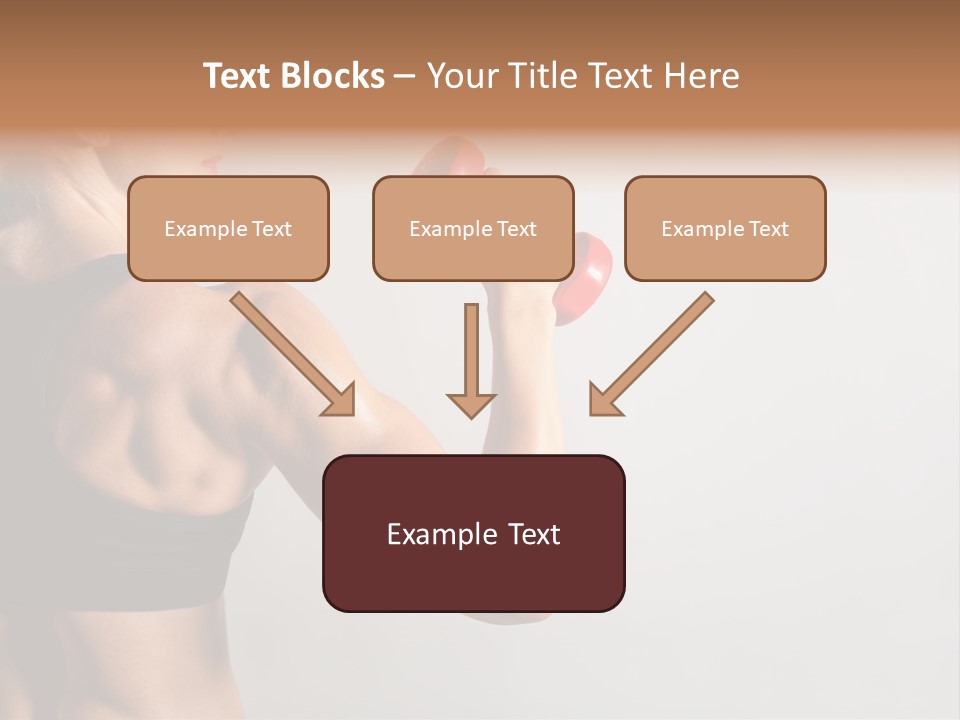 Barbells Workout Young PowerPoint Template