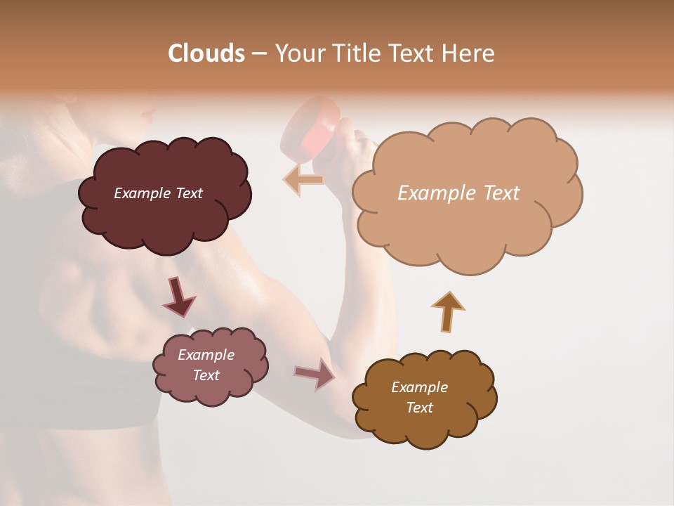 Barbells Workout Young PowerPoint Template