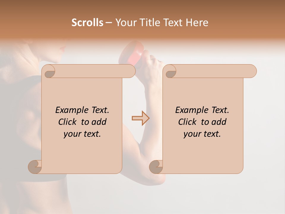 Barbells Workout Young PowerPoint Template