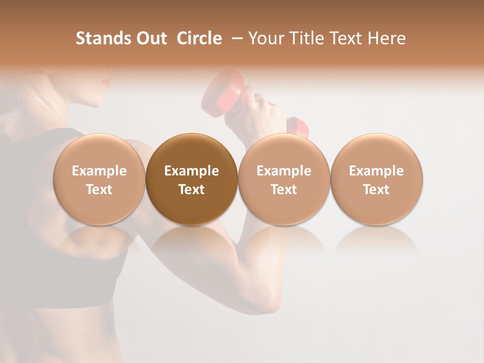 Barbells Workout Young PowerPoint Template