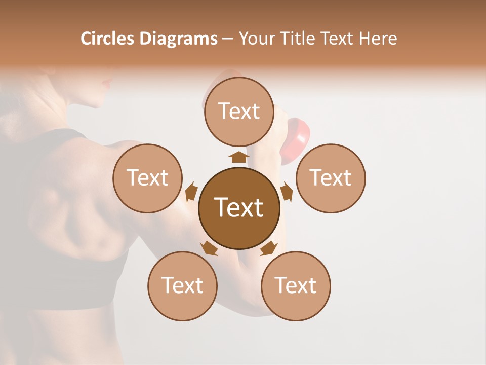 Barbells Workout Young PowerPoint Template