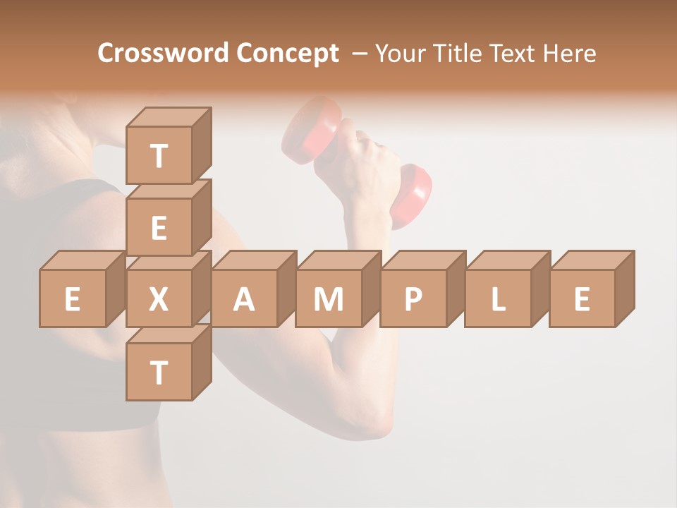 Barbells Workout Young PowerPoint Template