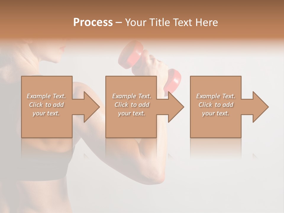 Barbells Workout Young PowerPoint Template