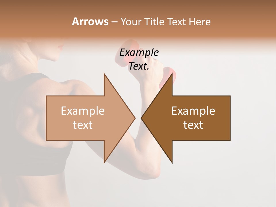 Barbells Workout Young PowerPoint Template