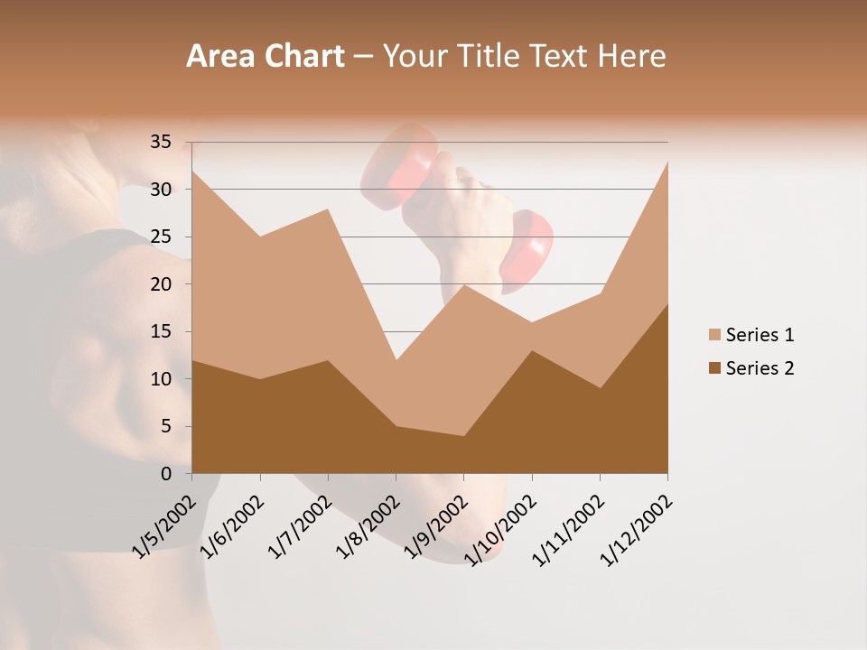 Barbells Workout Young PowerPoint Template