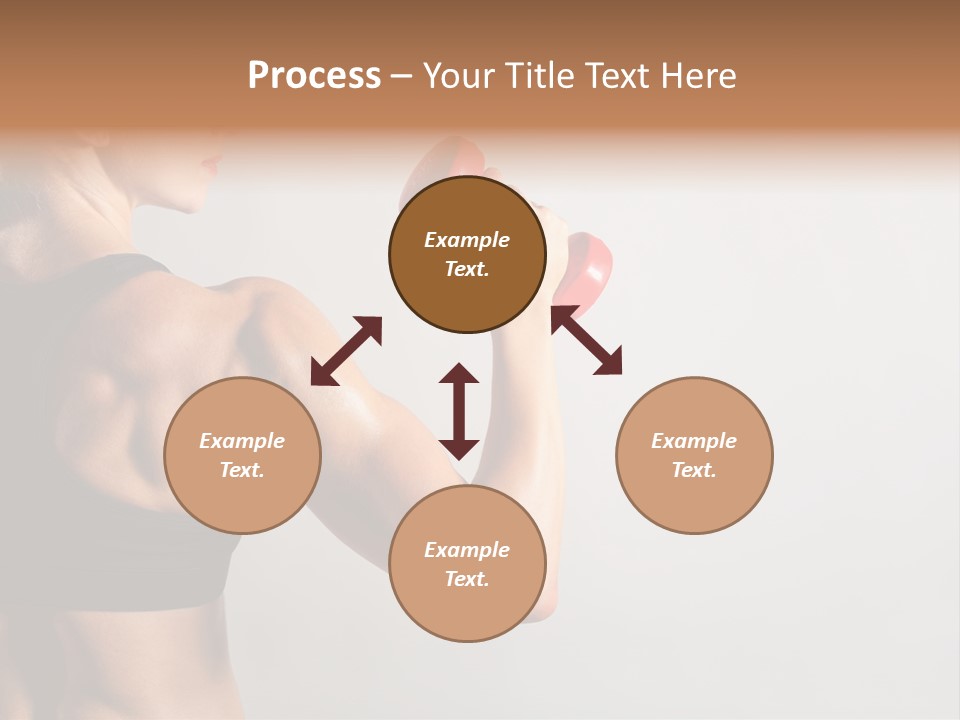 Barbells Workout Young PowerPoint Template