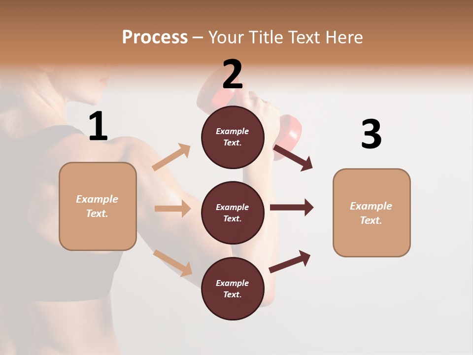 Barbells Workout Young PowerPoint Template