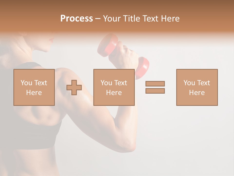 Barbells Workout Young PowerPoint Template
