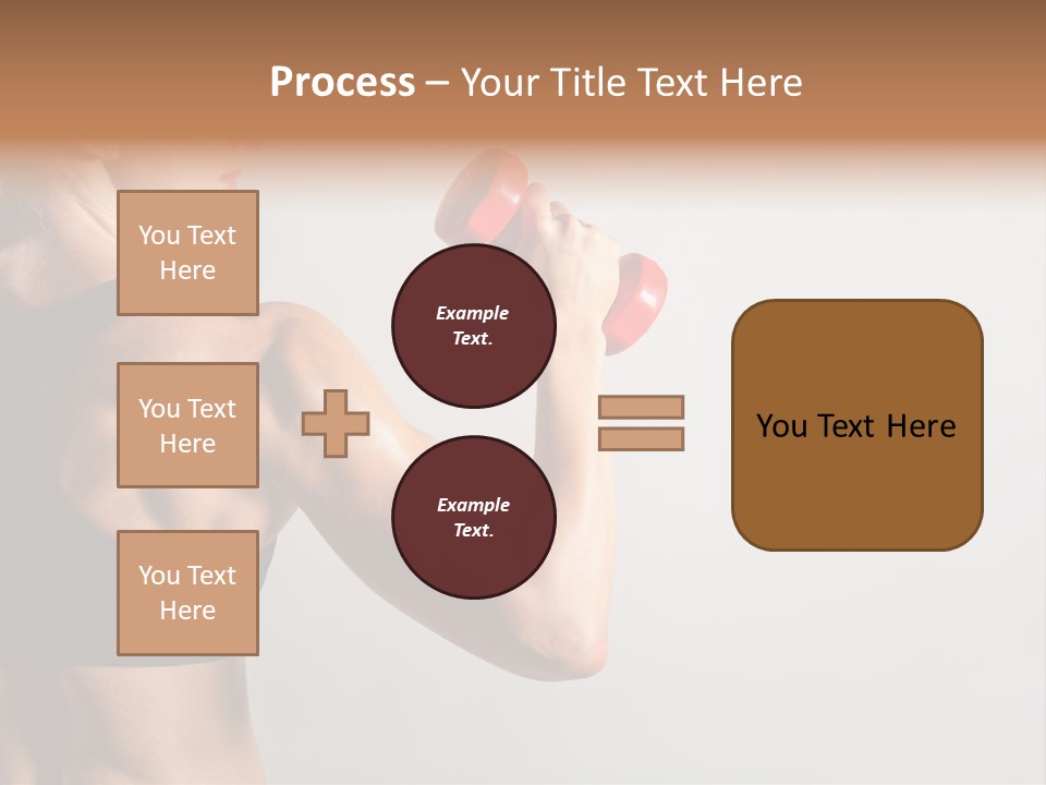 Barbells Workout Young PowerPoint Template