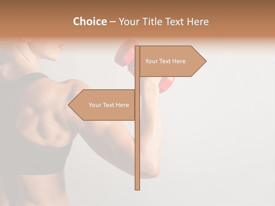 Barbells Workout Young PowerPoint Template