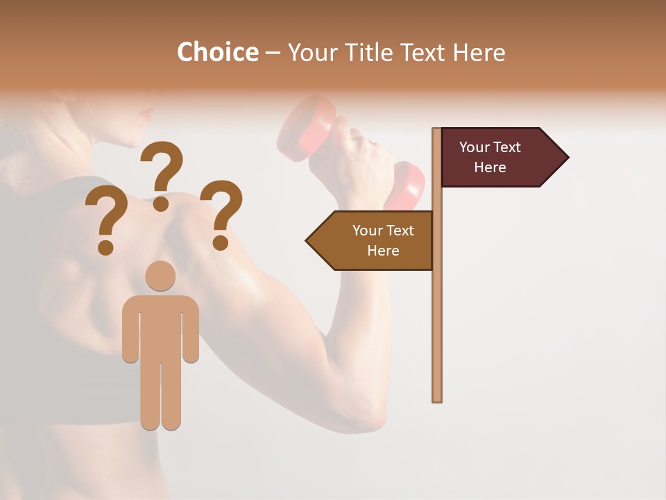 Barbells Workout Young PowerPoint Template