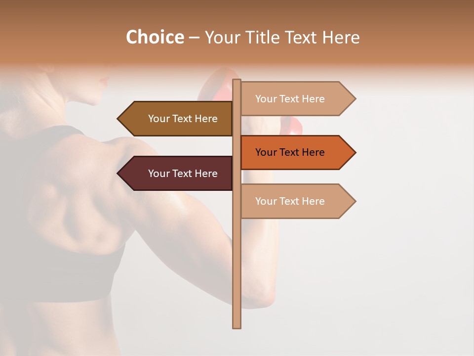 Barbells Workout Young PowerPoint Template