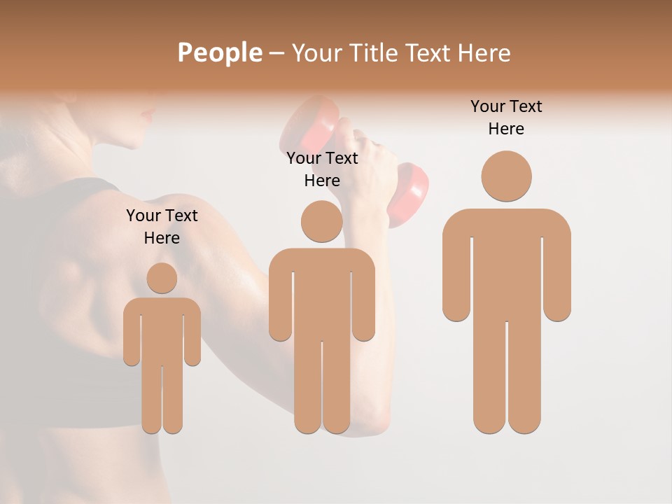 Barbells Workout Young PowerPoint Template