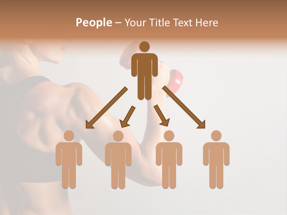 Barbells Workout Young PowerPoint Template