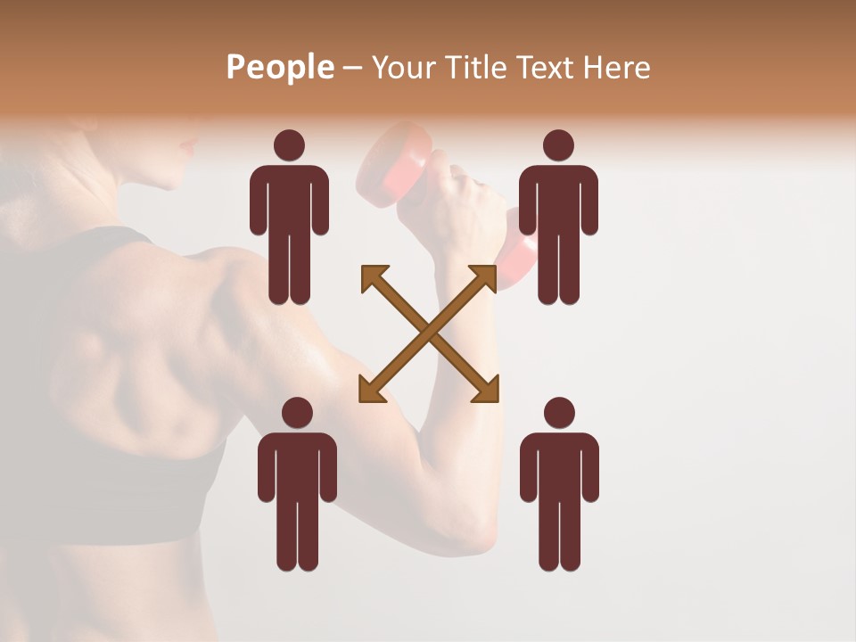 Barbells Workout Young PowerPoint Template