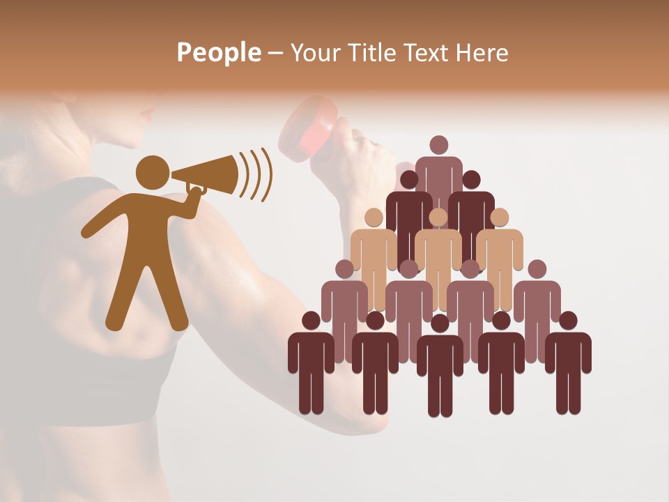 Barbells Workout Young PowerPoint Template