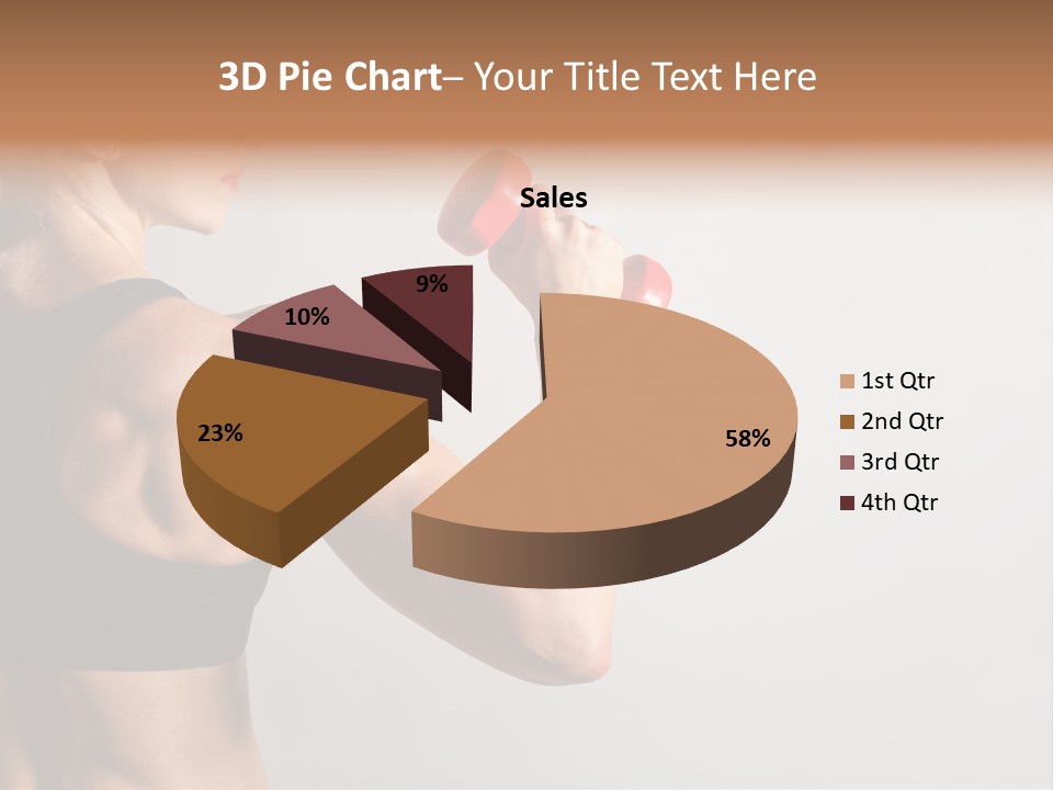 Barbells Workout Young PowerPoint Template