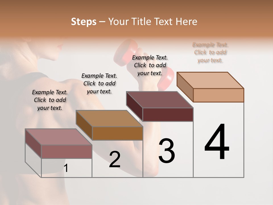 Barbells Workout Young PowerPoint Template