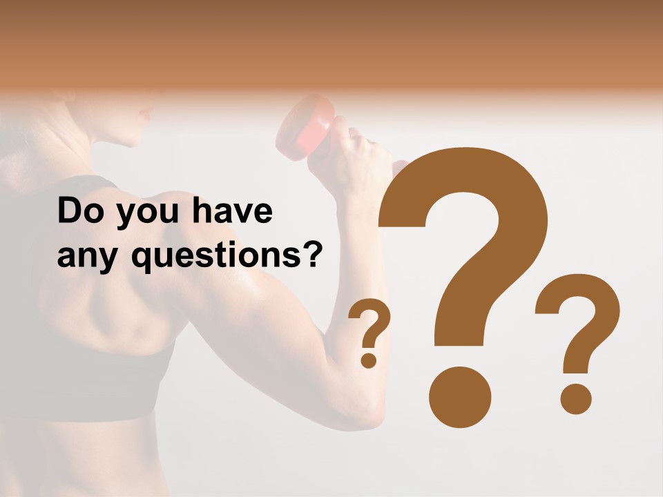 Barbells Workout Young PowerPoint Template