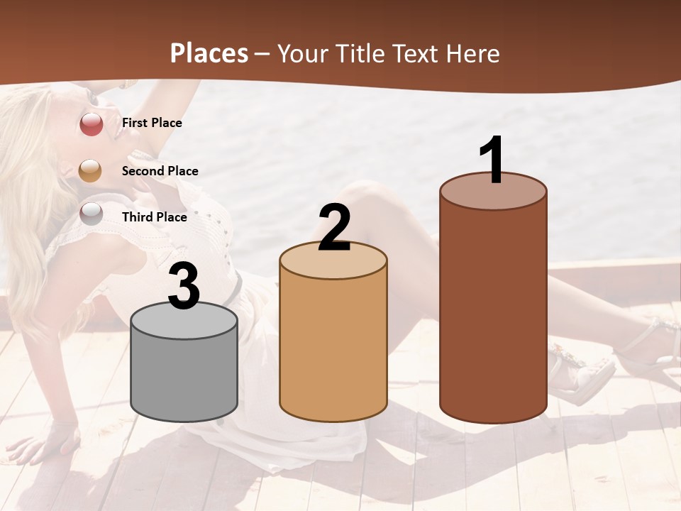 Blur Joy Standing PowerPoint Template
