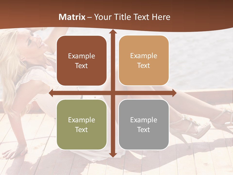 Blur Joy Standing PowerPoint Template