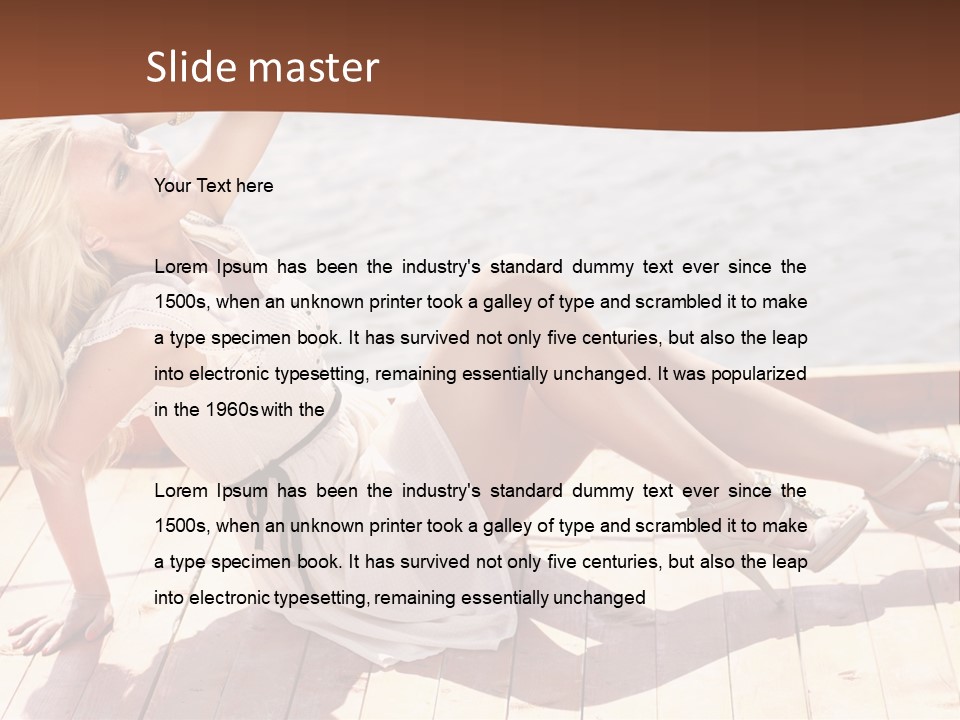 Blur Joy Standing PowerPoint Template