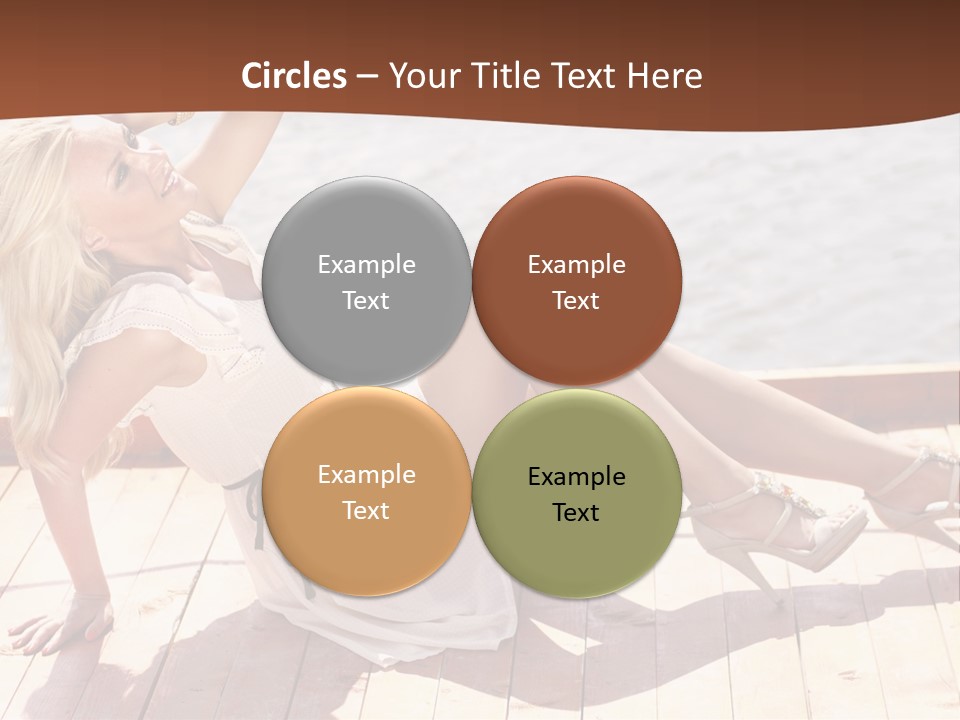 Blur Joy Standing PowerPoint Template