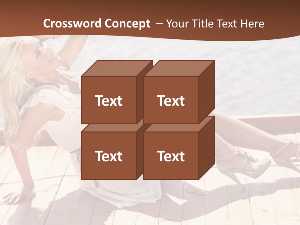 Blur Joy Standing PowerPoint Template