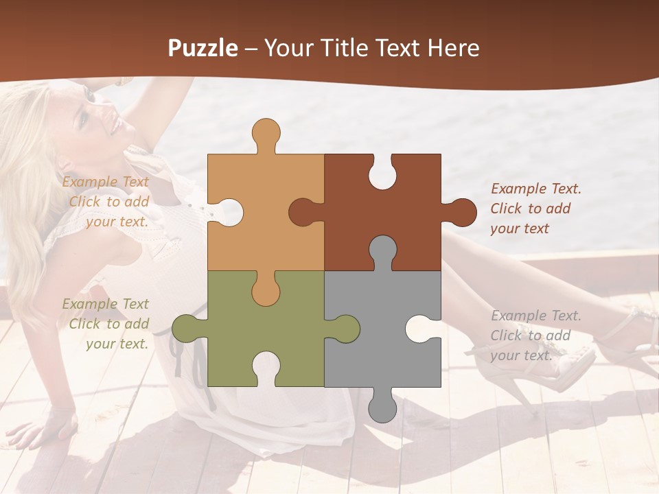 Blur Joy Standing PowerPoint Template