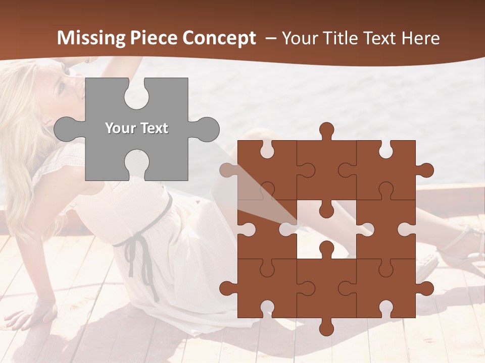 Blur Joy Standing PowerPoint Template