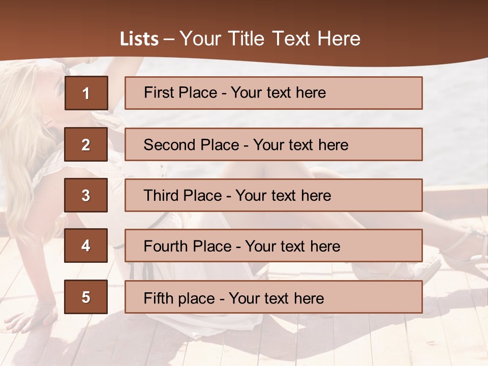 Blur Joy Standing PowerPoint Template