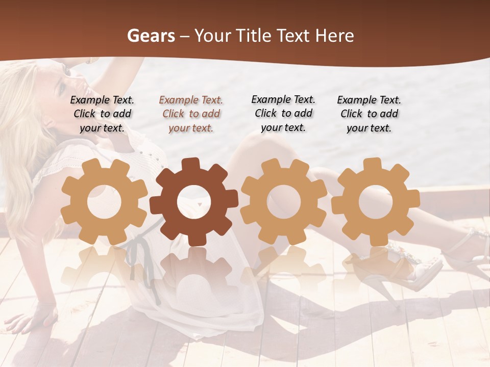 Blur Joy Standing PowerPoint Template