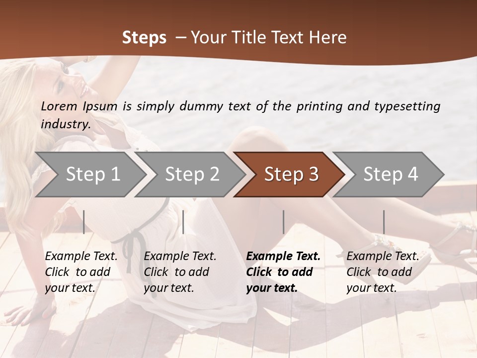 Blur Joy Standing PowerPoint Template