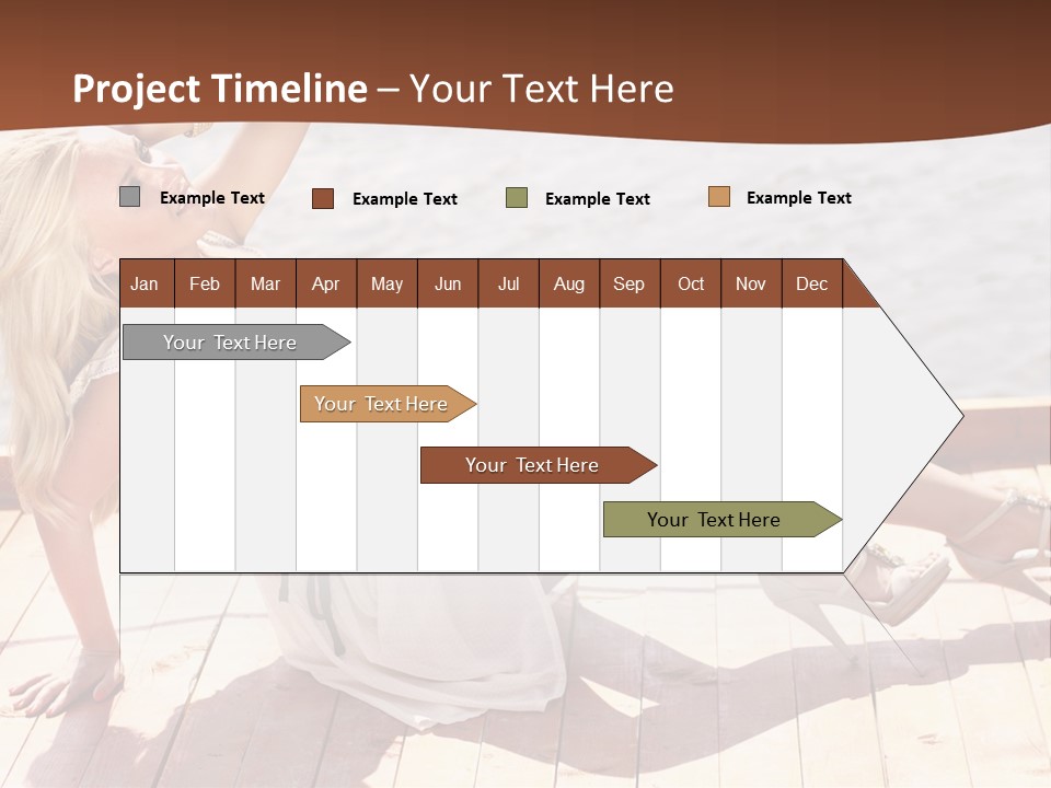 Blur Joy Standing PowerPoint Template
