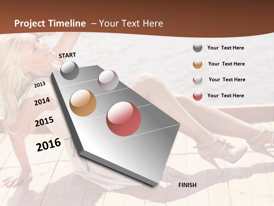 Blur Joy Standing PowerPoint Template