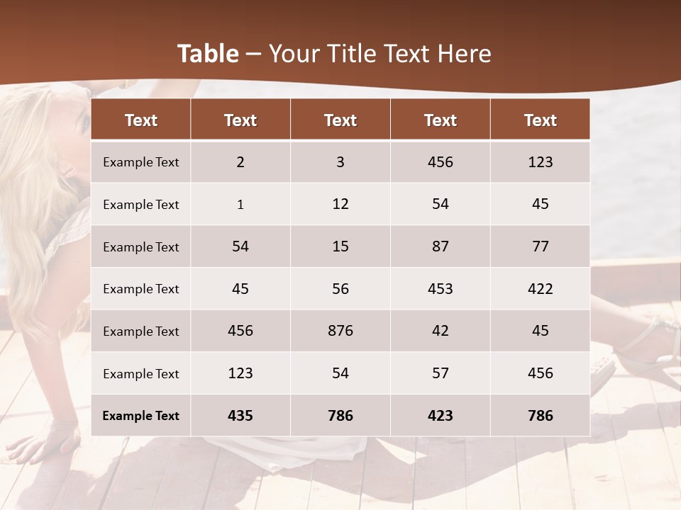Blur Joy Standing PowerPoint Template