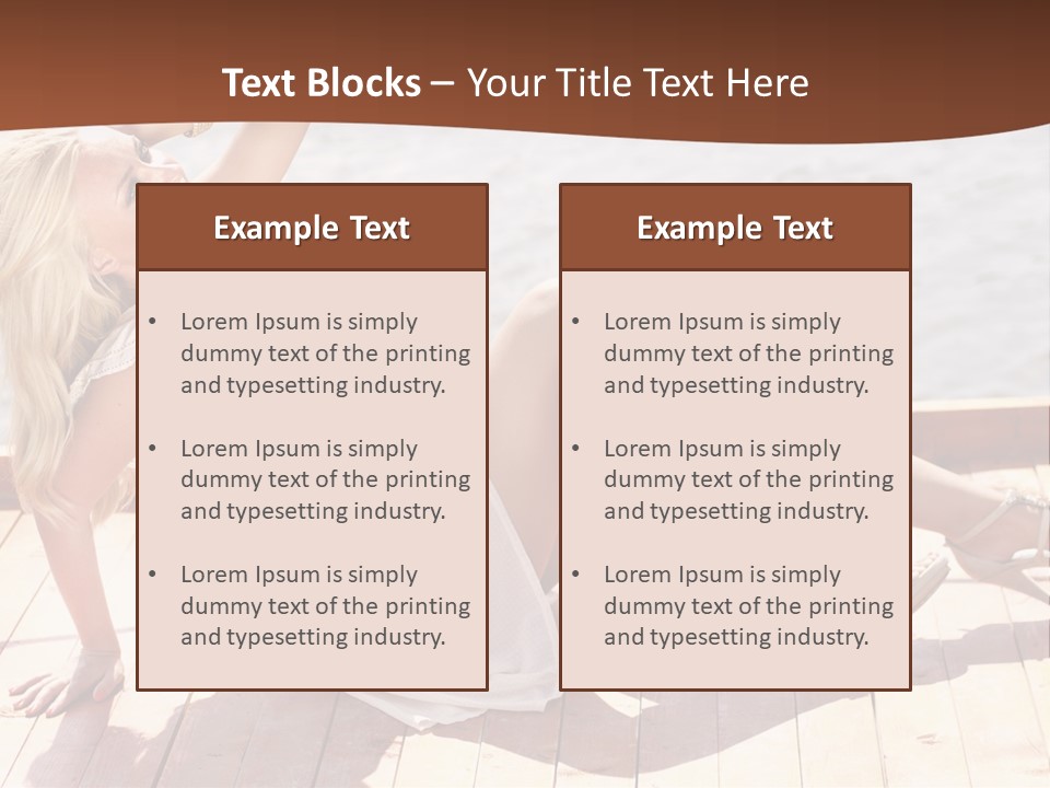 Blur Joy Standing PowerPoint Template