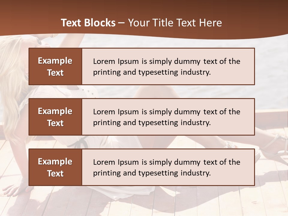 Blur Joy Standing PowerPoint Template
