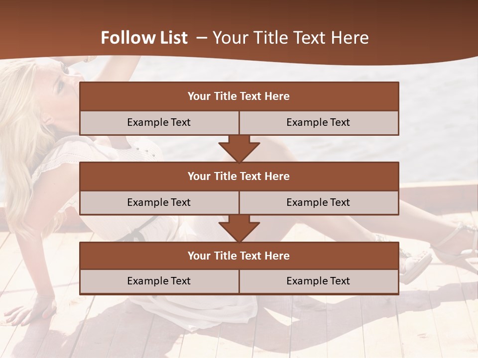 Blur Joy Standing PowerPoint Template
